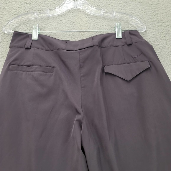 Nike Golf Pants Womens 10 Medium Purple‎ Dri-Fit UV Capri Cuffed Swoosh Logo - Picture 4 of 16